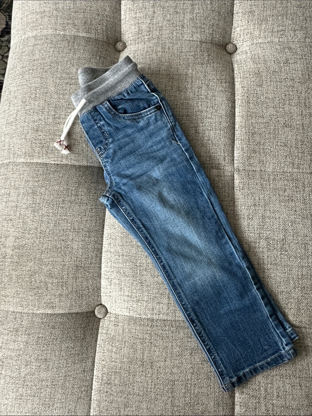 Cat & Jack Blue Knit-Waist Jeans